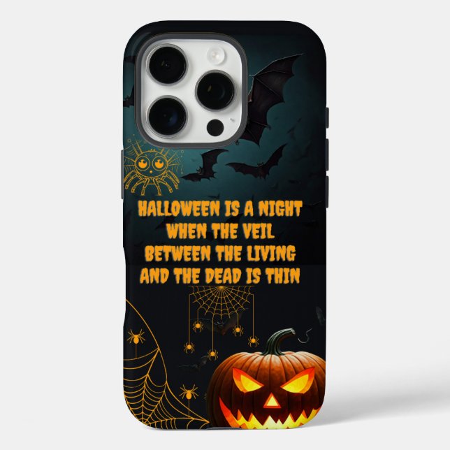 Eerie iPhone Case:Spooky Halloween Fall 16 Pro Hülle (Rückseite)