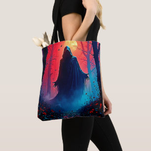 Eerie Shadow in Crimson Woods Design Tasche
