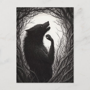 Eerie Werewolf Postkarte