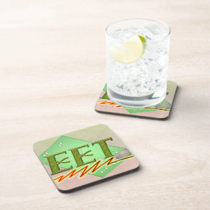 EET - LOGO DER ELEKTRISCHEN TECHNOLOGIE DES MOTORS GETRÄNKEUNTERSETZER
