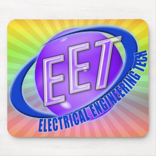 EET ORB SWOOSH LOGO ELEKTRISCHE TECHNIK MOUSEPAD (Vorne)