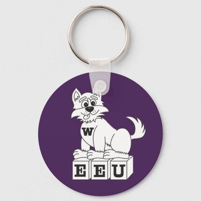 EEU Purple Keychain Schlüsselanhänger (Vorderseite)