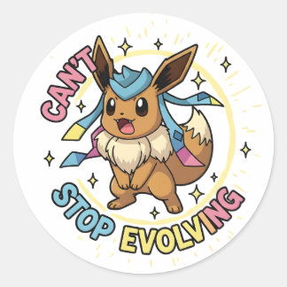 Eevee-Evolutions-Aufkleber | Pokemon-Evolutions-Pa Runder Aufkleber