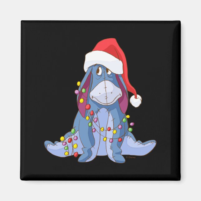 Eeyore Santa Claus  Magnet (Vorne)