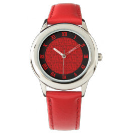 EF-Alphabet-Muster III Armbanduhr
