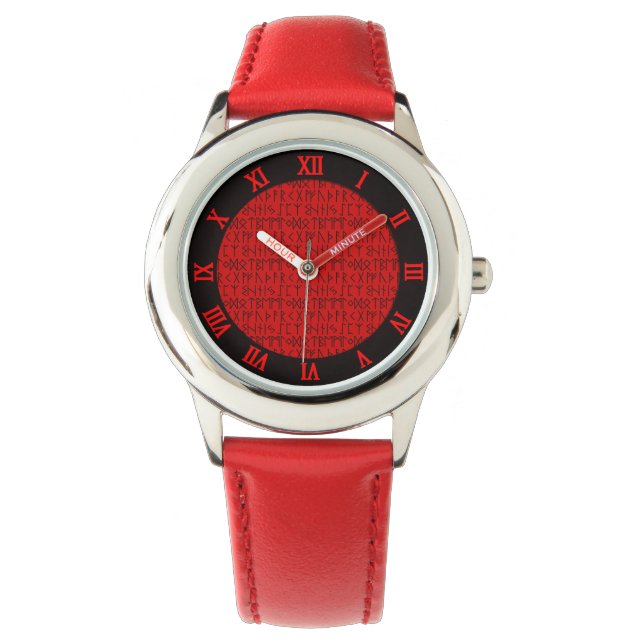 EF-Alphabet-Muster III Armbanduhr (Vorderseite)