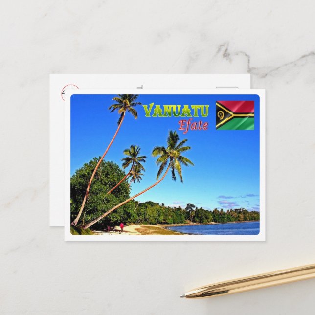 Efate - Erakor Beach - Vanuatu - Postkarte (Vorderseite/Rückseite Beispiel)