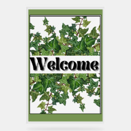 Efeu auf dem Hochzeitszeichen Acrylschild