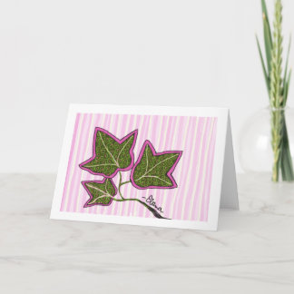 Efeu-Blatt Sun Frameable Karte