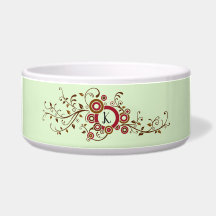 Efeu-Muster mit Monogramm