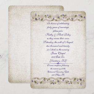 Efeu- und Hochzeitsgrenze Einladung