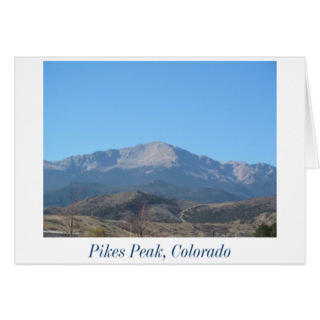 Effacer la carte Pikes Peak (Devant horizontal)
