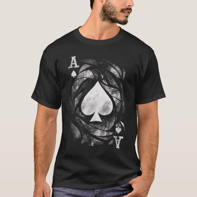 Effekt-Kartenspieler für den 'Arsch des Spades' T-Shirt (Vorderseite)