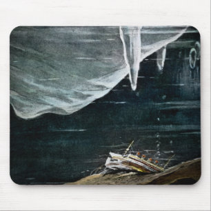Effektivwert titanisch unter dem Meer und den Mousepad