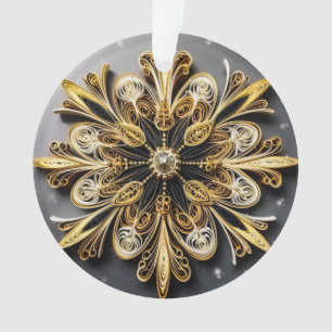 Effet de calage 3d Flocon de neige