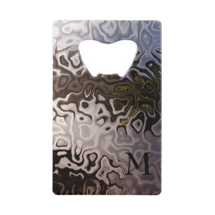 Effet miroitant gris Brown décoré d'un monogramm
