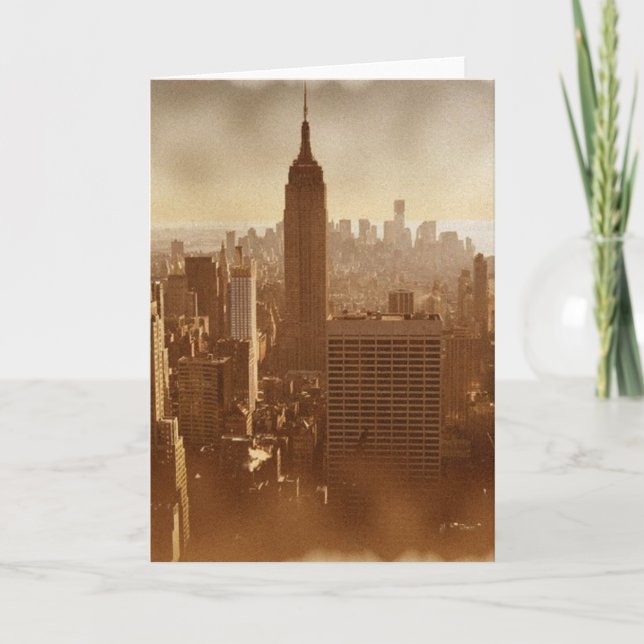 Effet photo endommagé Carte de voeux New York (Devant)