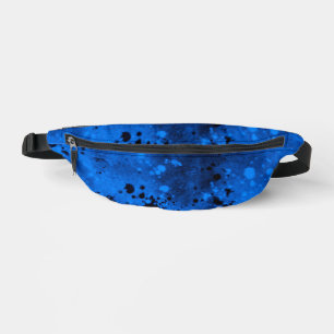 Effet Retro Paint Splatter en bleu et noir