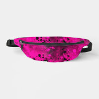 Effet Retro Paint Splatter rose et noir