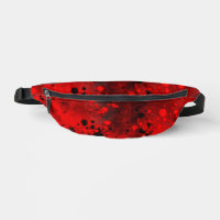 Effet Retro Paint Splatter rouge et noir