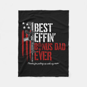 Effin Bonus Vater je Daddy Gun Rights American Fla Fleecedecke