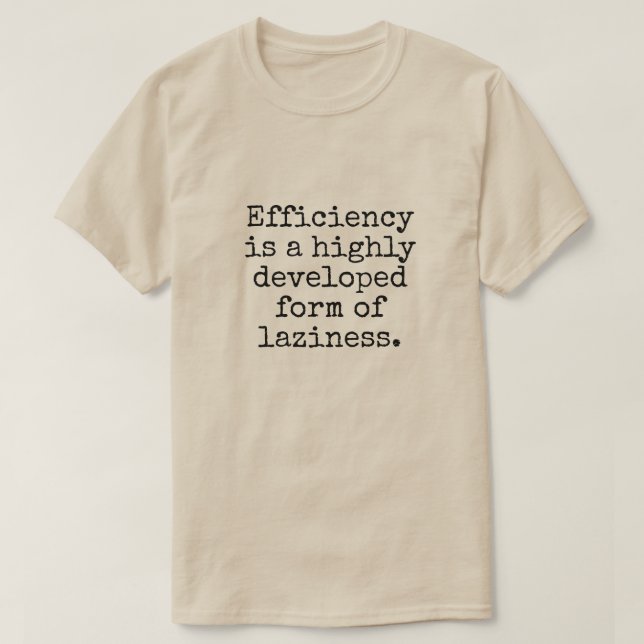 Effizienzwitz T-Shirt (Design vorne)