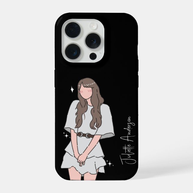 Efforless beauty Girl Anpassbar iPhone 15 Pro Hülle (Rückseite)