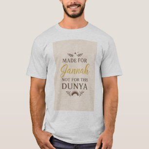 Effort pour Jannah - T-shirt de motivation islamiq