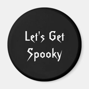 Éffrayant Black & White Halloween Party Magnet