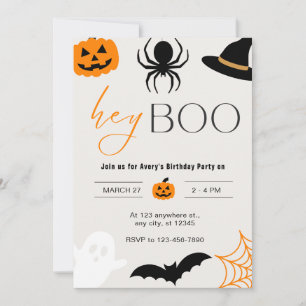 Éffrayant Fun Halloween Anniversaire Invitation de