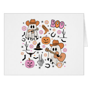 Éffrayant Ghost Cowboy Cute Halloween Boo Western 