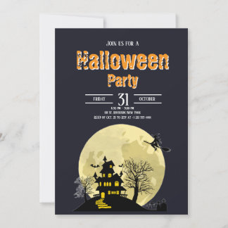 Éffrayant Halloween Costume Party Invitation 3