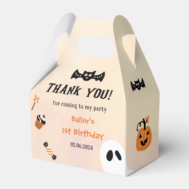 Éffrayant Halloween Cute Ghost Ballotins (Verso)