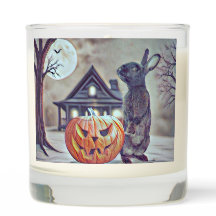 Éffrayant Halloween lapin lapin parfumé bougie de 