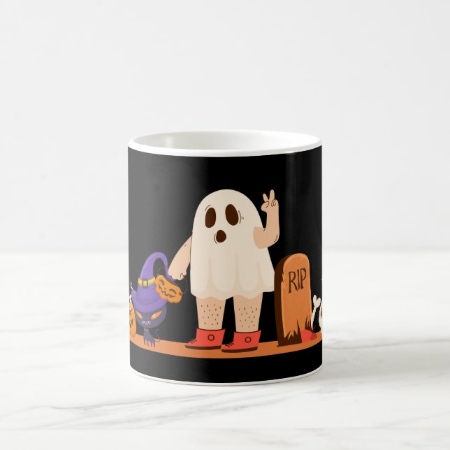 Éffrayant Halloween Mug - Citrouille, Fantôme & So (Centre)