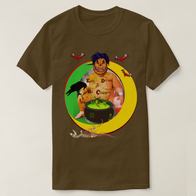 Éffrayant Halloween Uni-sexe T-shirt (Design devant)