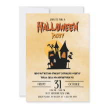 Éffrayant Happy Costume d'Halloween Invitation 2