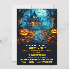 Éffrayant Haunted House Halloween Invitations de l