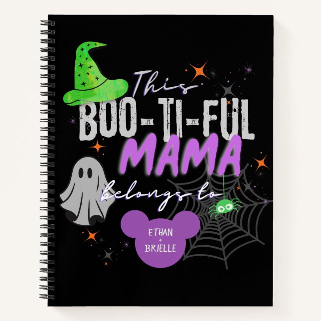 Éffrayant Mama Carnet personnalisé | Cadeau Hallow (Devant)