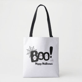 Éffrayant mignon "Boo !" Sac fourre-tout fantôme d