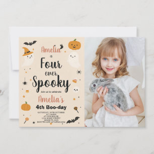 Éffrayant quatre enfants Halloween Invitation d'an