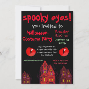 Éffrayant Simple halloween Invitation de groupe