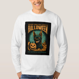 Éffrayant - T-shirt de la fête du chien d'Hallowee