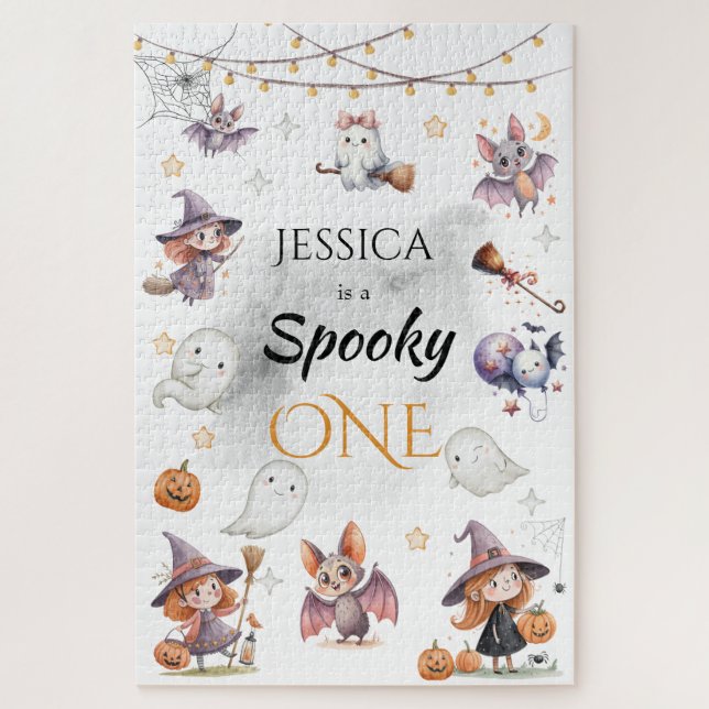 Éffrayant Un Halloween Puzzle d'anniversaire (Vertical)