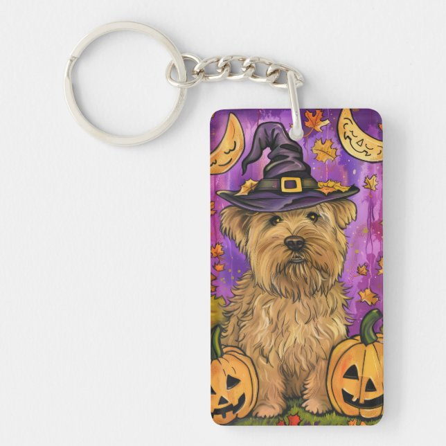 Éffrayant Wheaten Terrier Chien Halloween Citrouil (Devant)