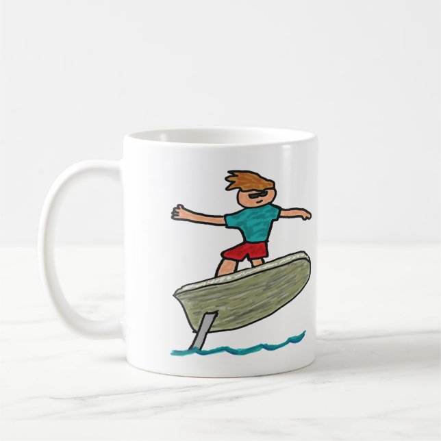 eFoil Surfing Kaffeetasse (Links)