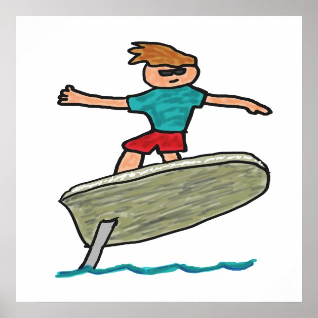eFoil Surfing Poster (Vorne)
