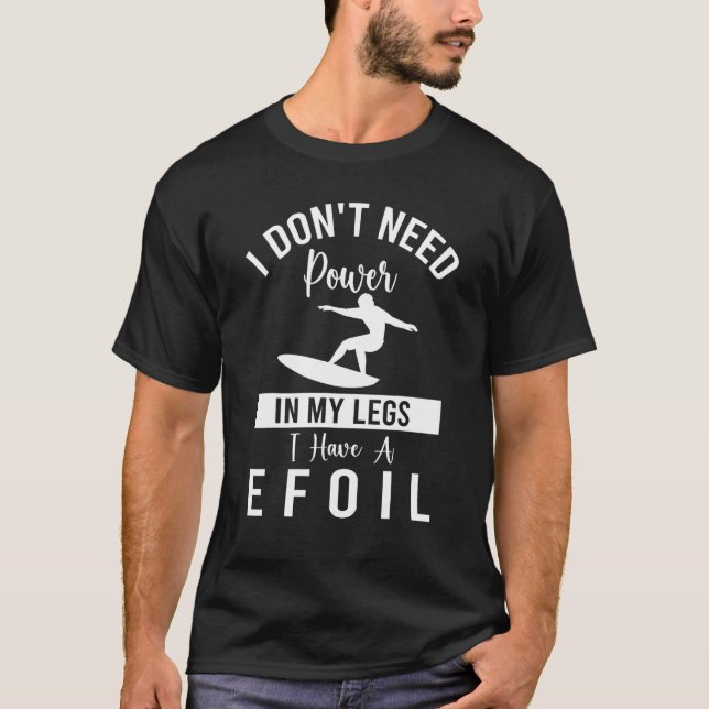 Efolie Elektrische Surfboard Hydrofolie T-Shirt (Vorderseite)