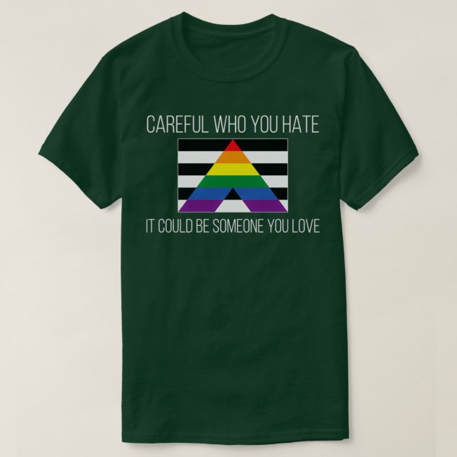 eful, wen du hasst gerade Allily Flag T-Shirt (Design vorne)