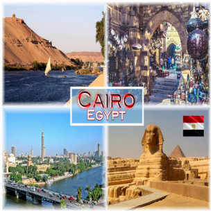 EG Kairo - Fluss Nile - Khan el Khalili - Aufkleber